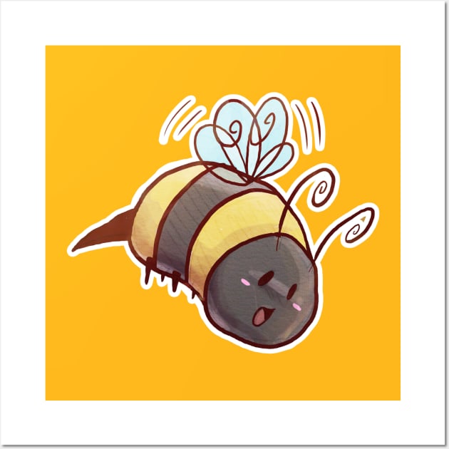 Chubby Bumblebee Wall Art by saradaboru